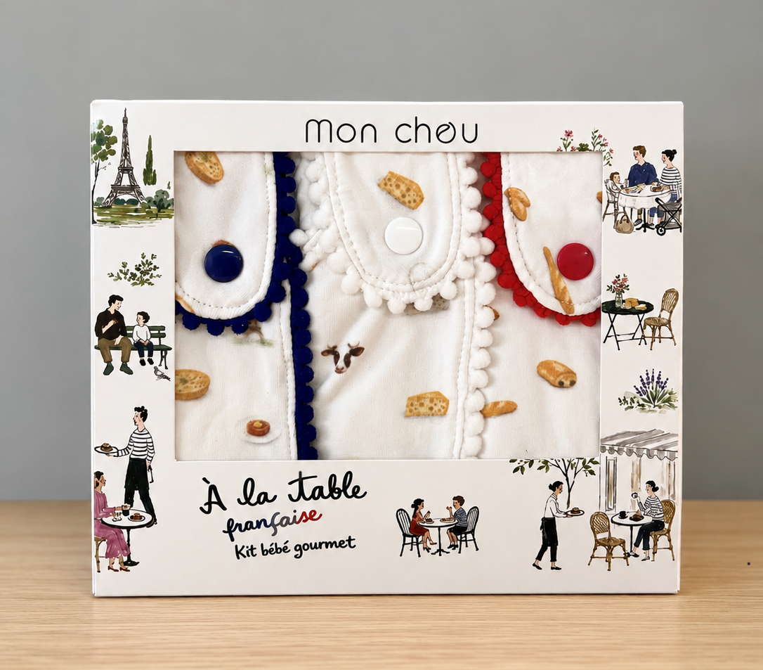 Kit bavoirs bébé - gastronomie française